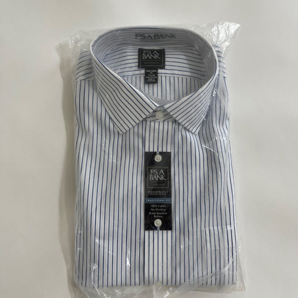 Jos A Bank Traveler shirt, 17 1/2 - 34 - Picture 5 of 5